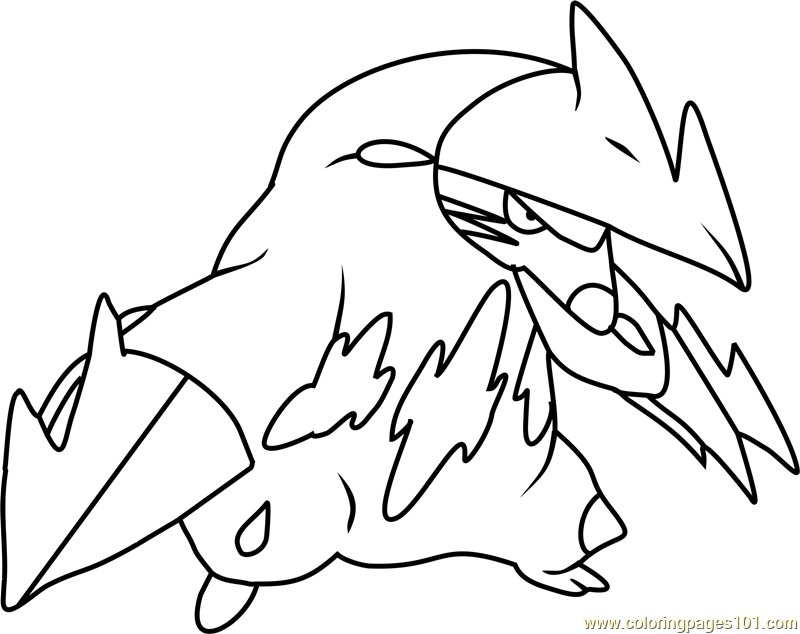 pokemon coloring excadrill electrike getcolorings coloringpages101