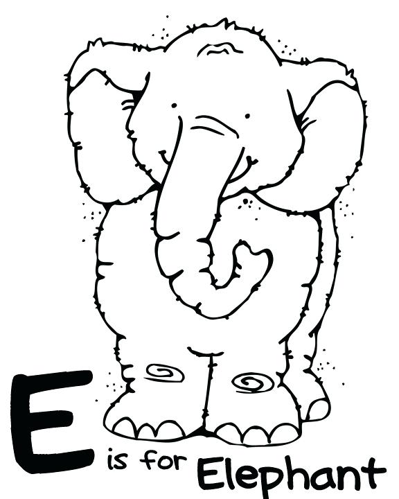 Elephant Coloring Pages For Preschool at GetColorings.com | Free