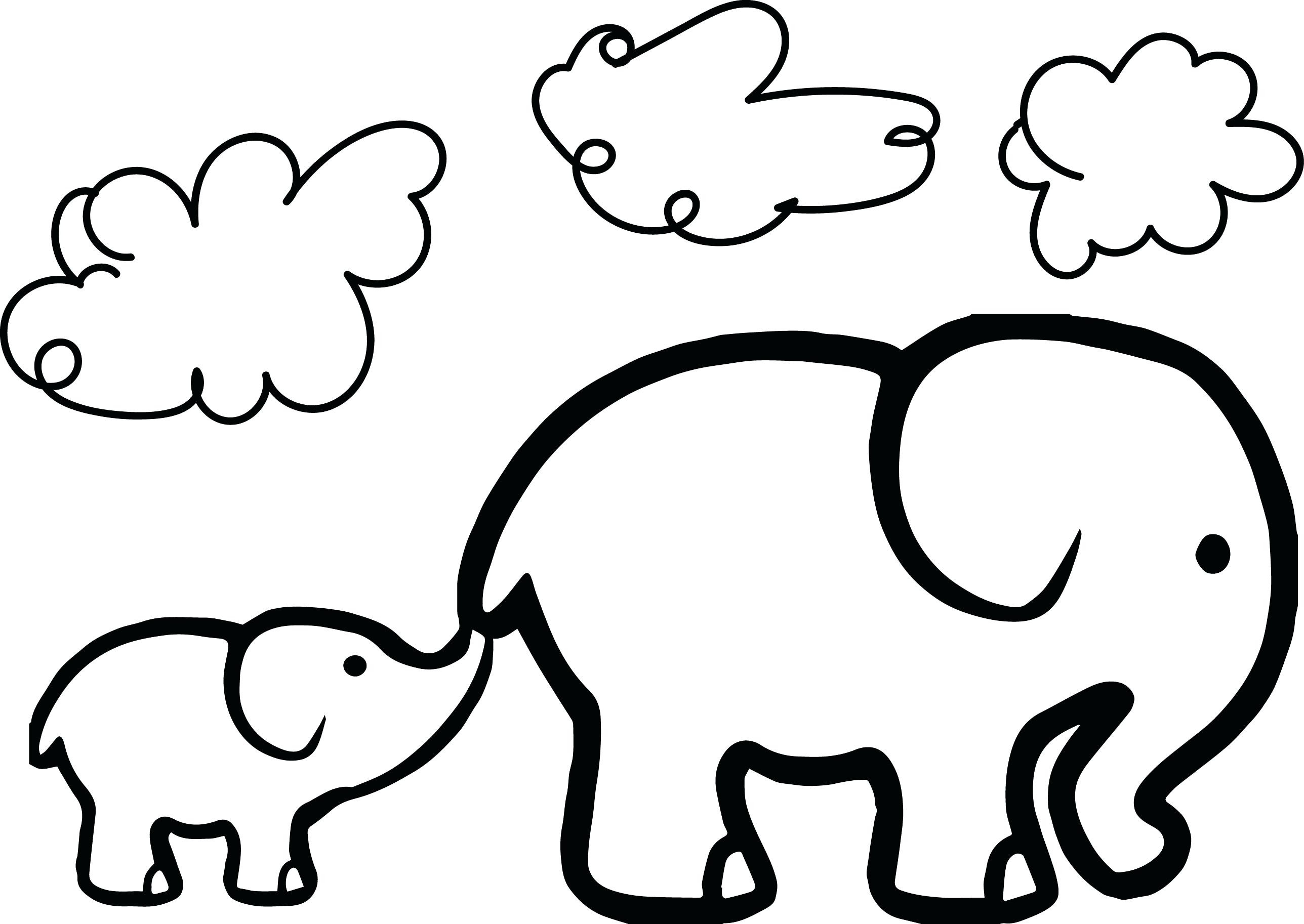 Elephant Head Coloring Page at GetColorings.com | Free ...