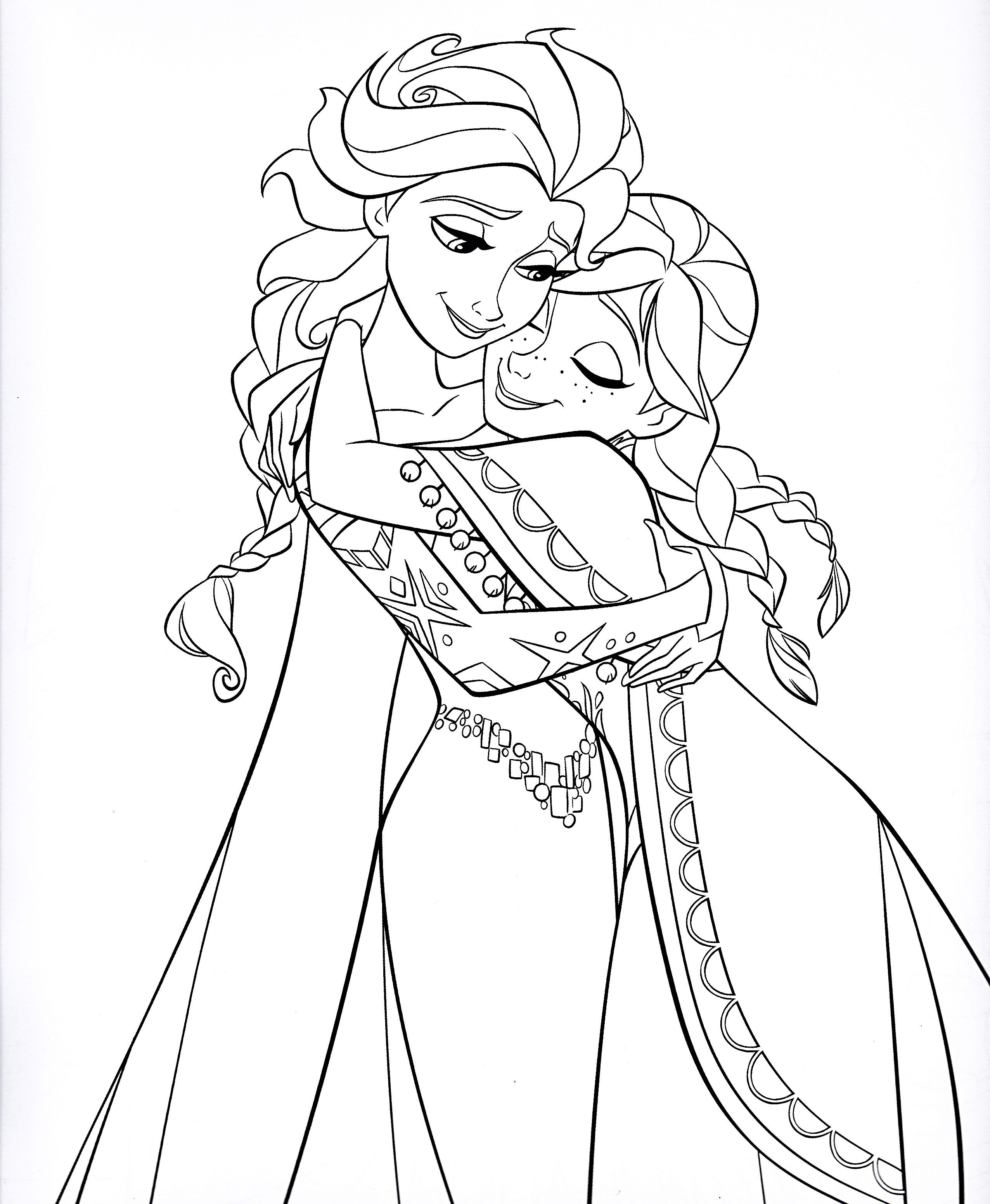 2552x3104 New Frozen Anna Coloring Pages To Print