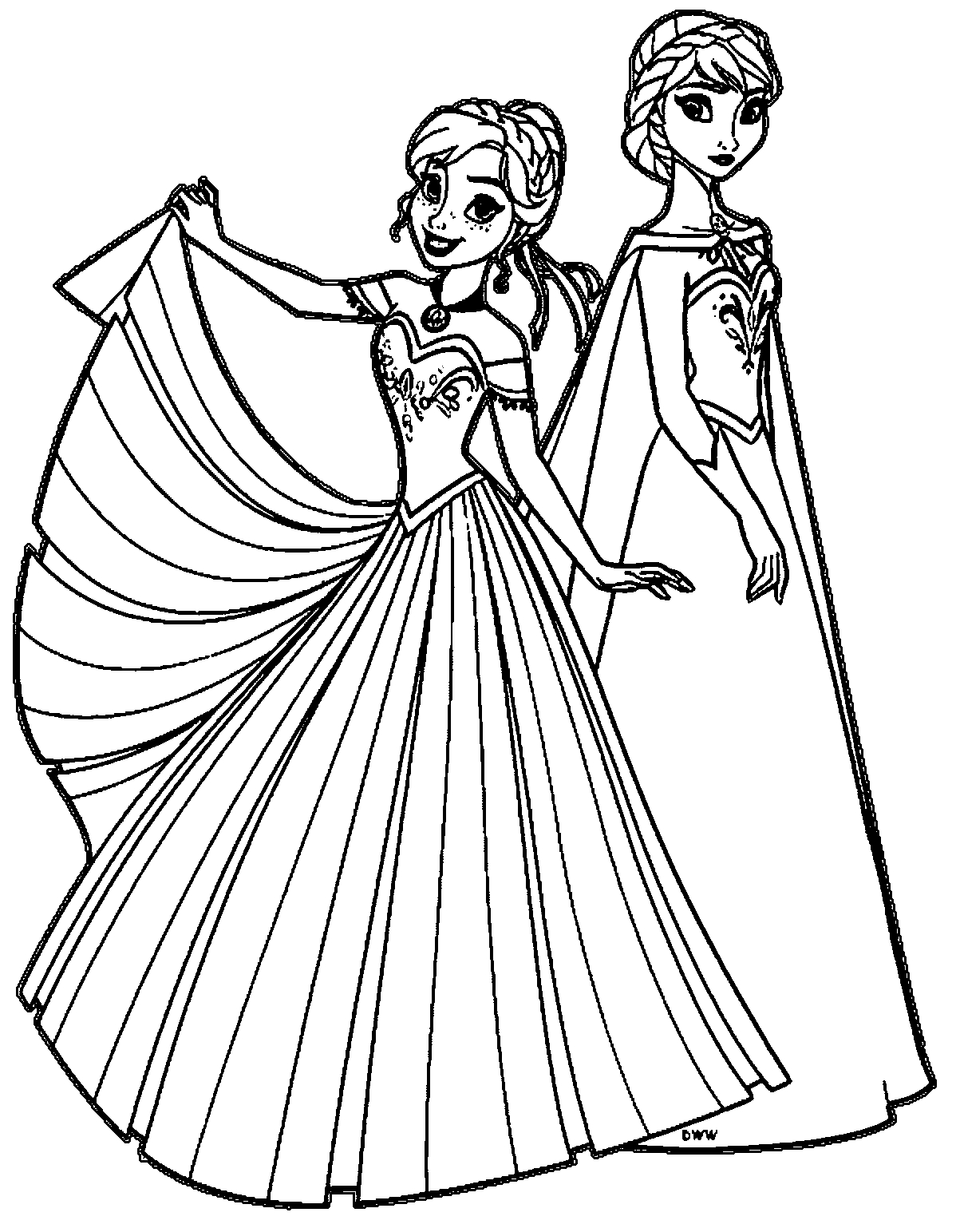 Elsa Castle Coloring Page At Getcoloringscom Free Printable Elsa And Anna Frozen 2 Colouring 