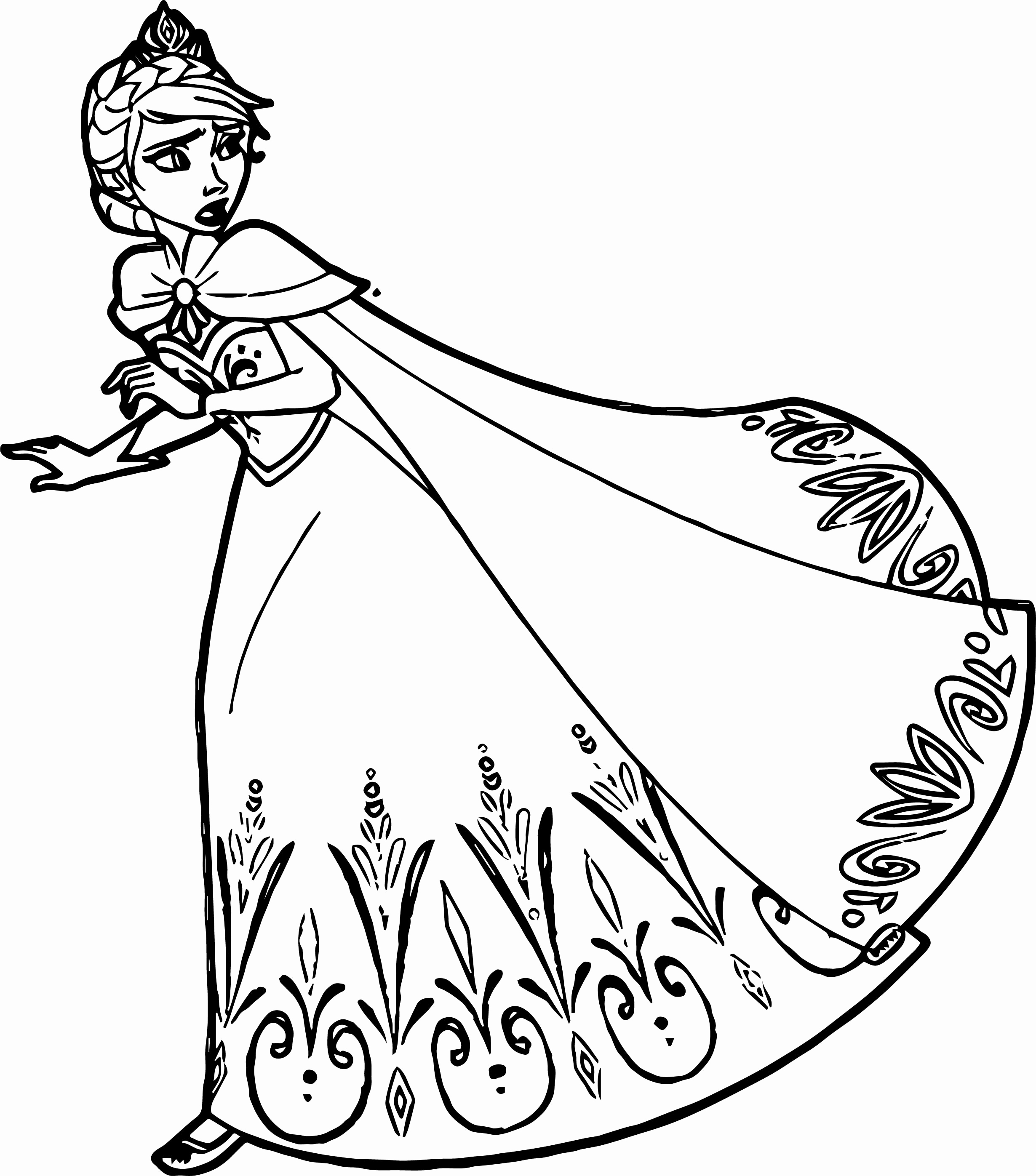 Elsa Christmas Coloring Pages at GetColorings.com | Free printable