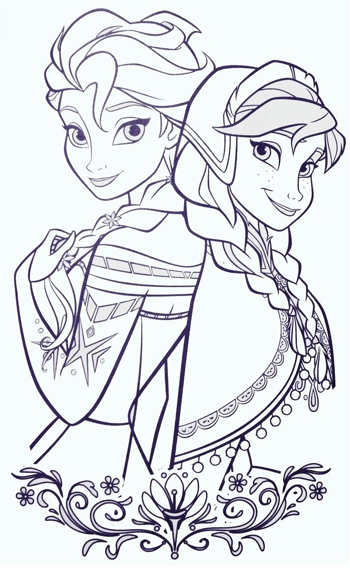 Elsa Christmas Coloring Pages at GetColorings.com | Free printable