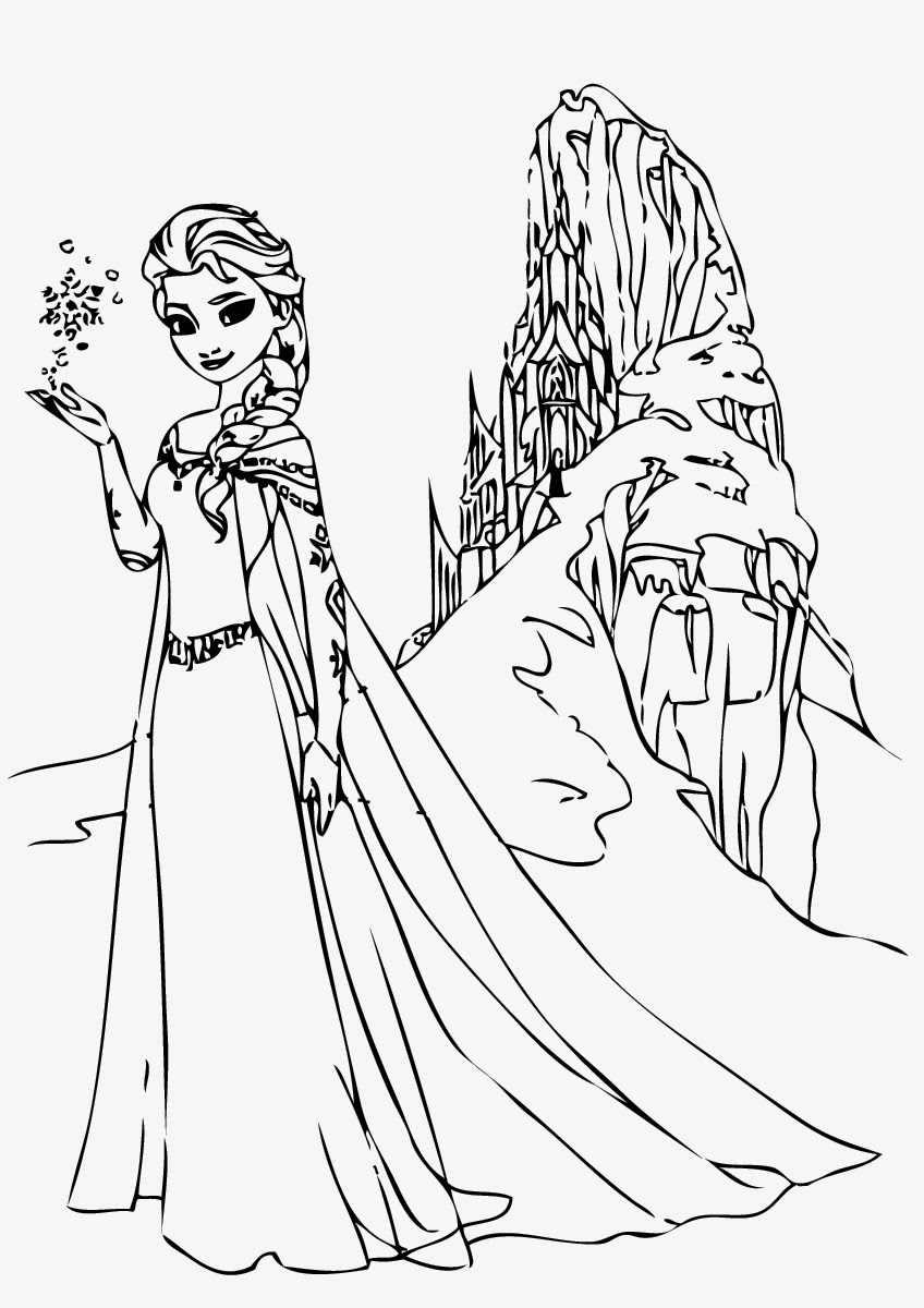 848x1200 Top Elsa Coloring Pages Free Best Printable Fo