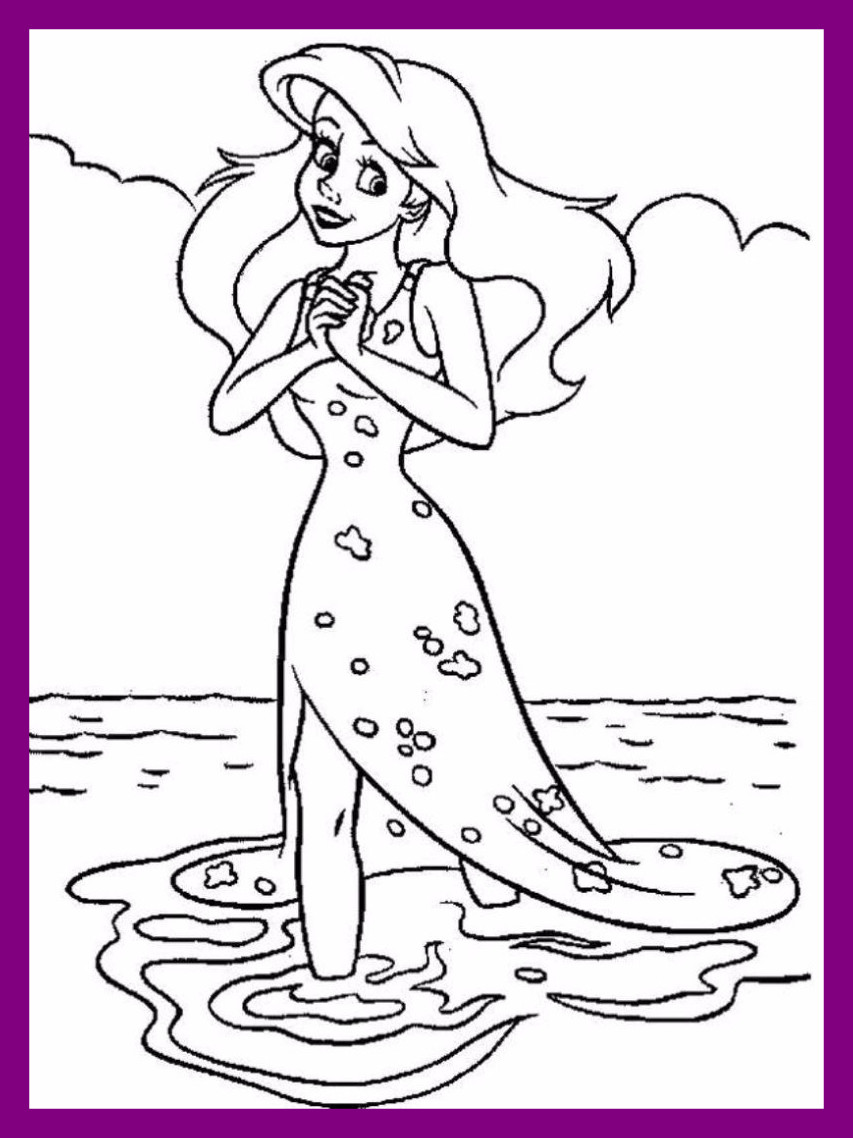 Elsa Mermaid Coloring Pages at GetColorings.com | Free printable