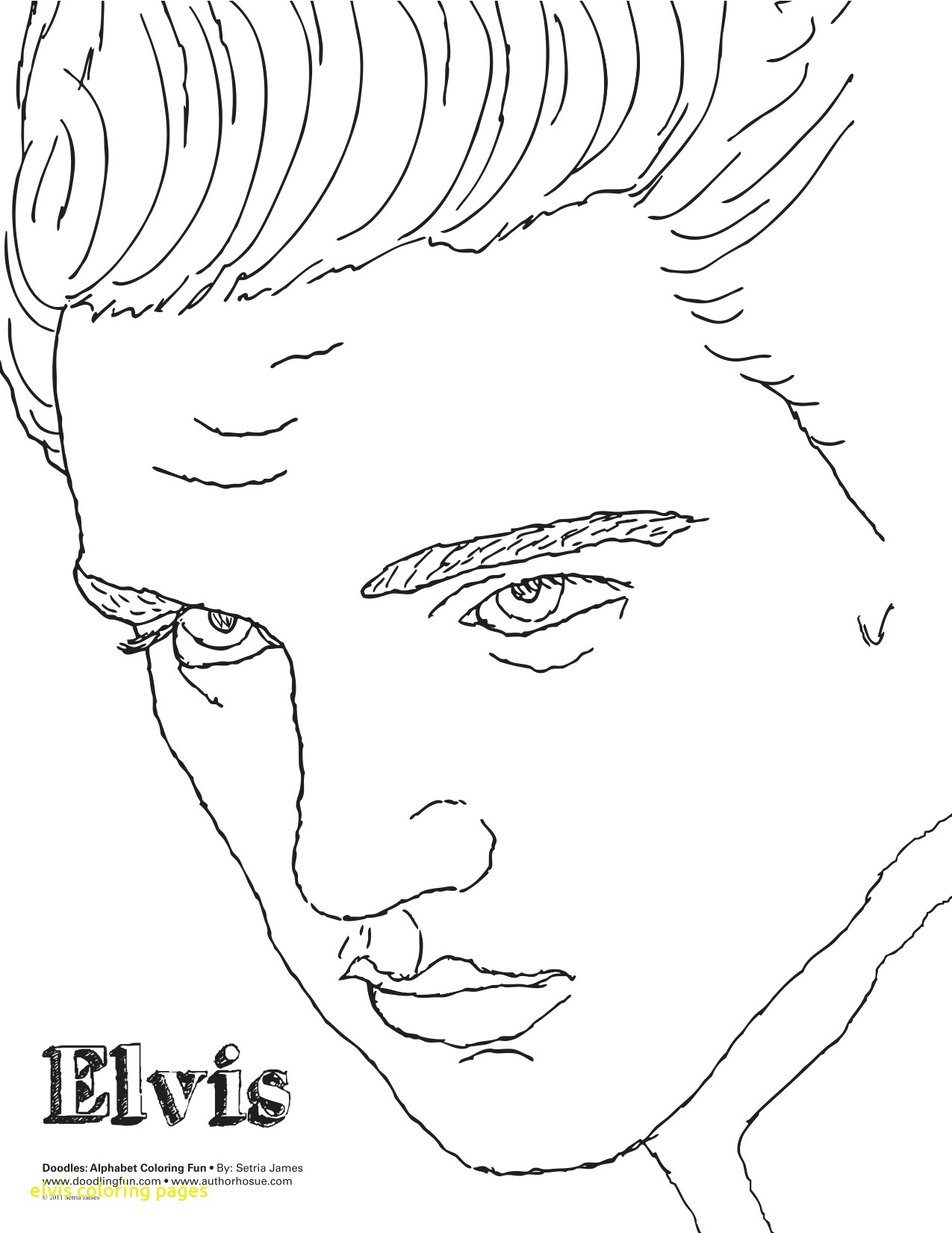 Elvis Coloring Pages at Free printable colorings