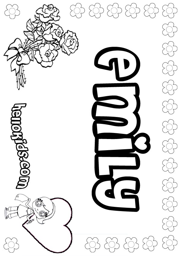 Emily Coloring Pages at GetColorings.com | Free printable ...