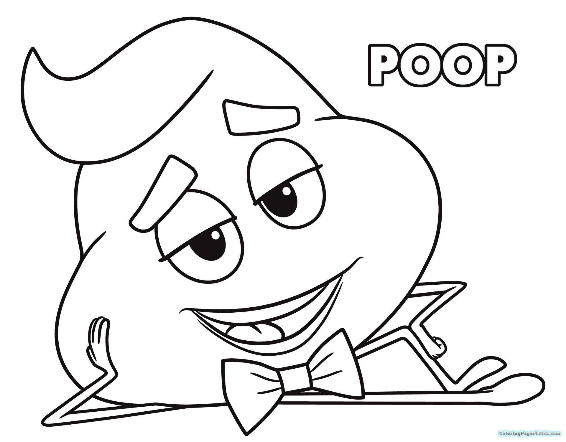 free printable poop emoji coloring pages