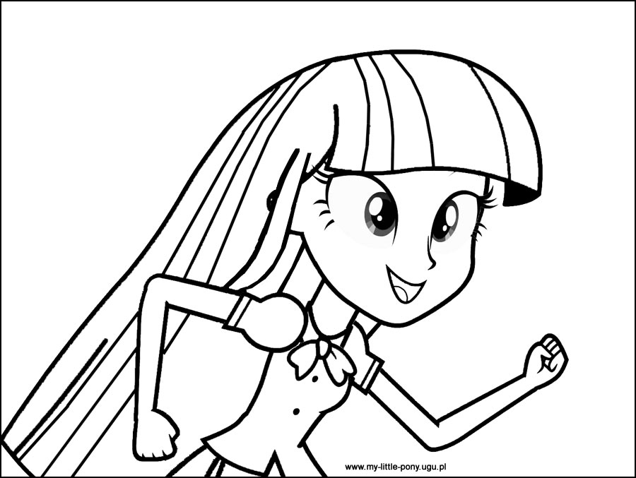Coloriage My Little Pony Equestria Girl Rainbow Rocks A Imprimer