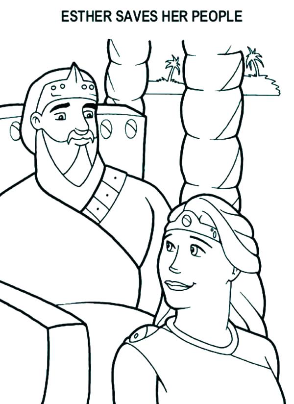 Esther Bible Coloring Pages at GetColorings.com | Free printable