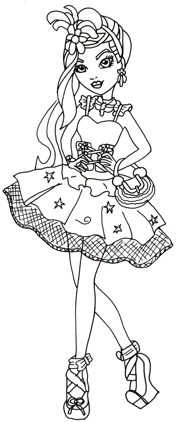 680x1600 Free Printable Ever After High Coloring Pages Duchess Swan Showy