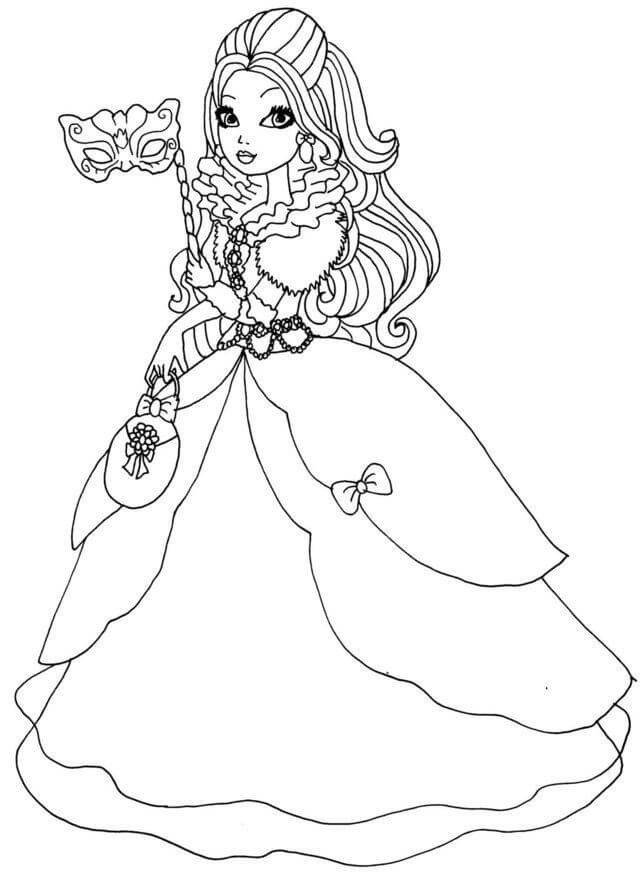 640x882 Ever After High Coloring Pages 6