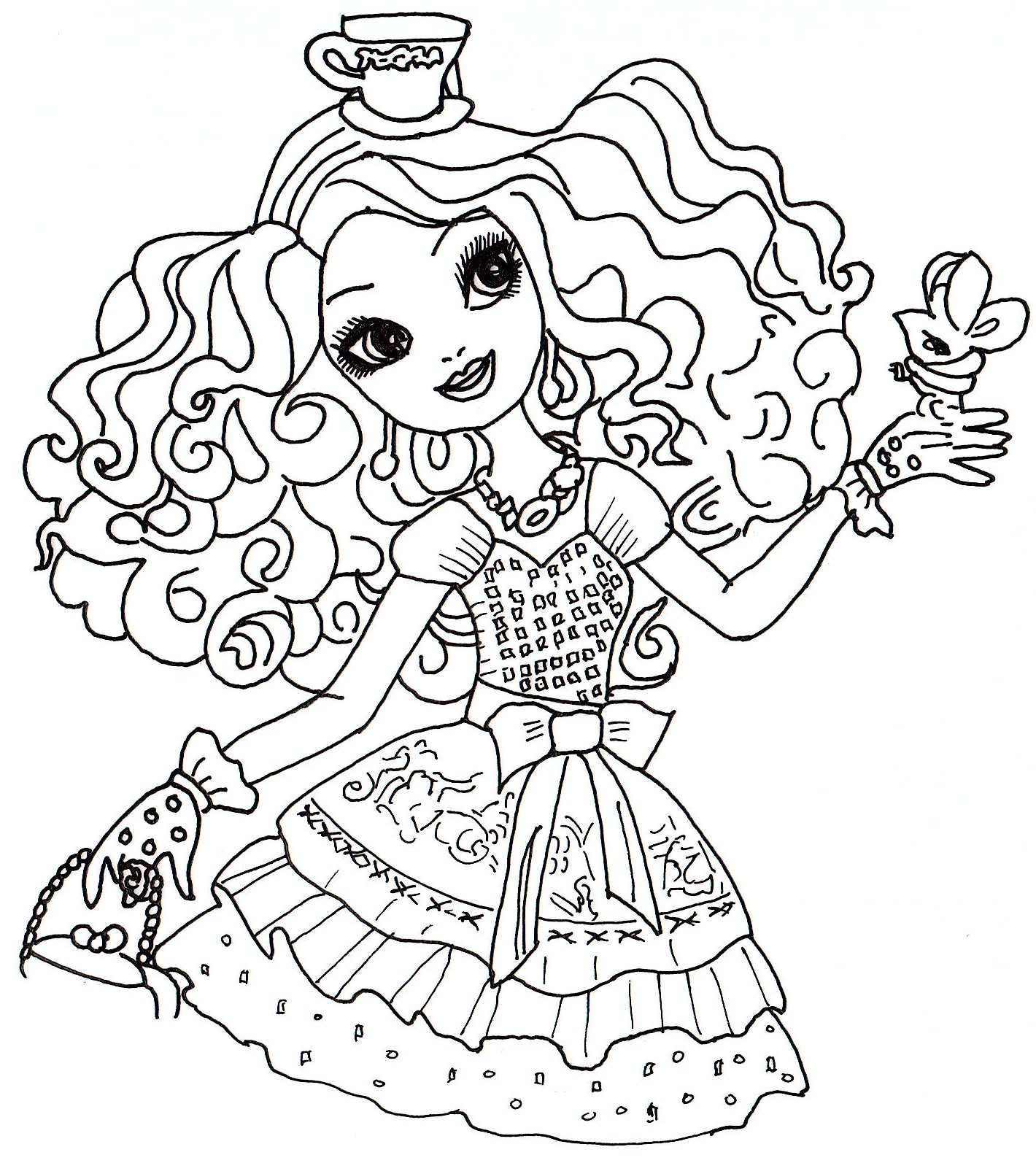New Ever After High Dragon Games Coloring Pages 
