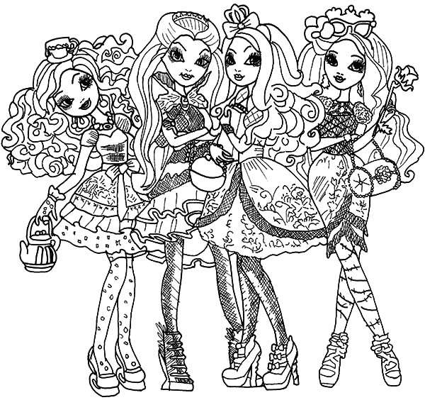 Ever After High Kitty Cheshire Coloring Pages at GetColorings.com