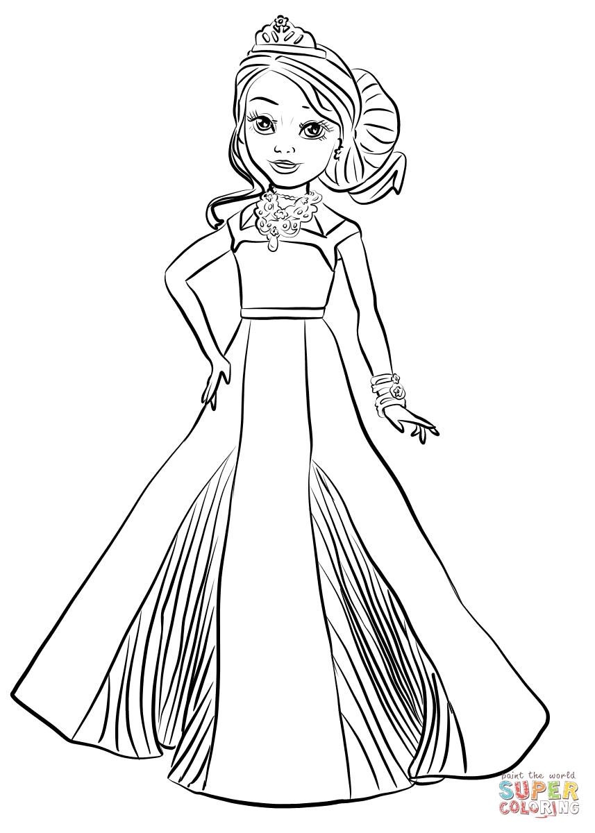 Evie Descendants Coloring Pages at GetColorings.com | Free ...