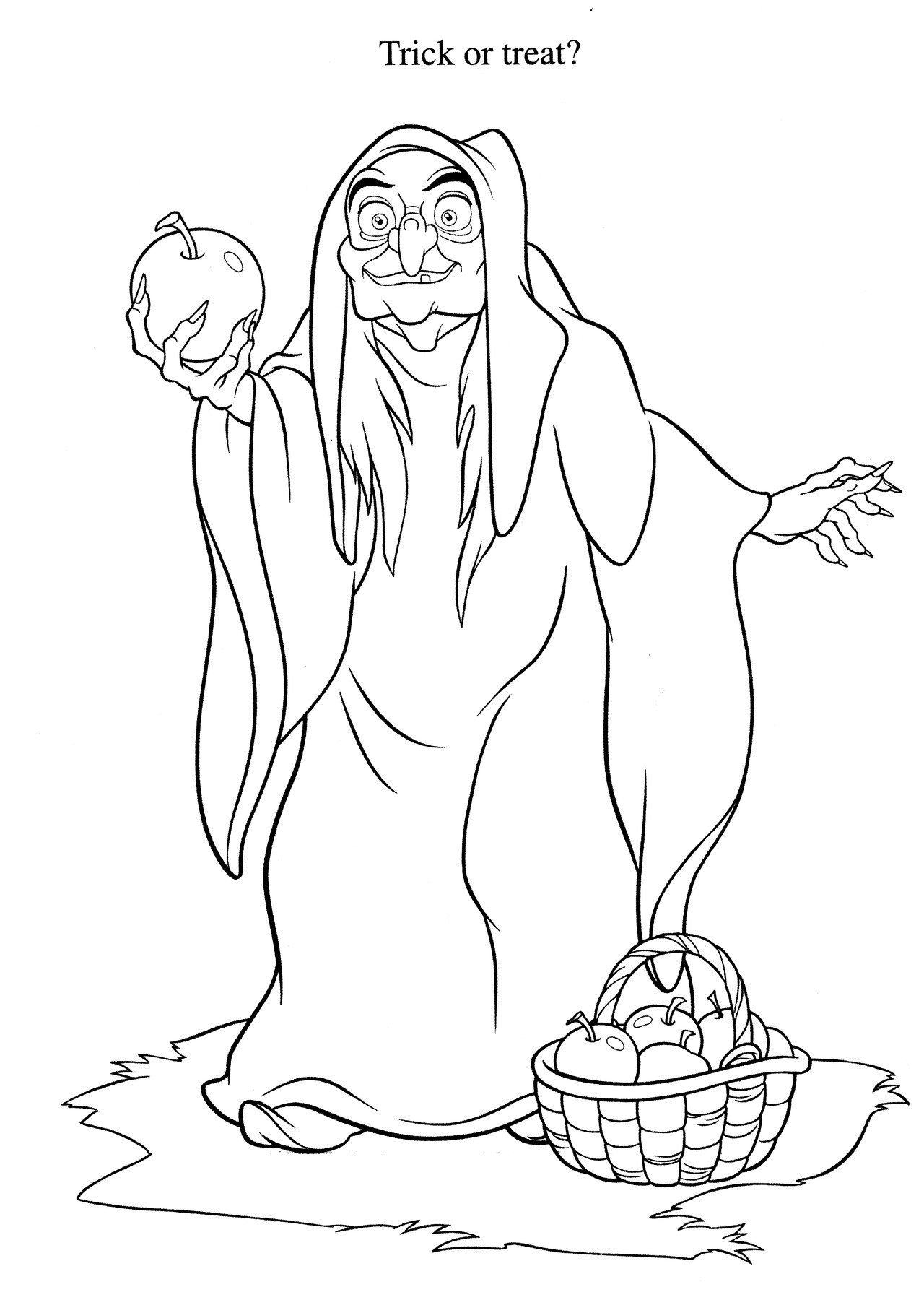 coloring witch evil snow getcolorings queen printable