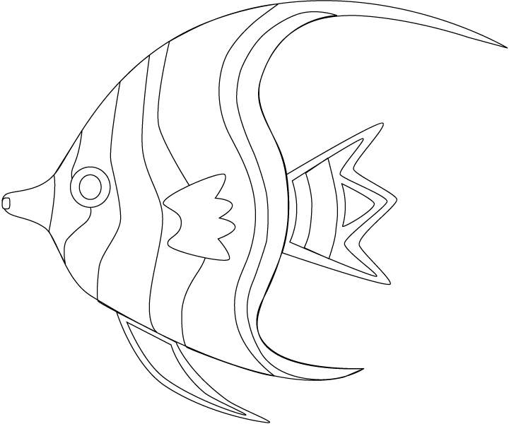 Exotic Fish Coloring Pages at GetColorings.com | Free printable