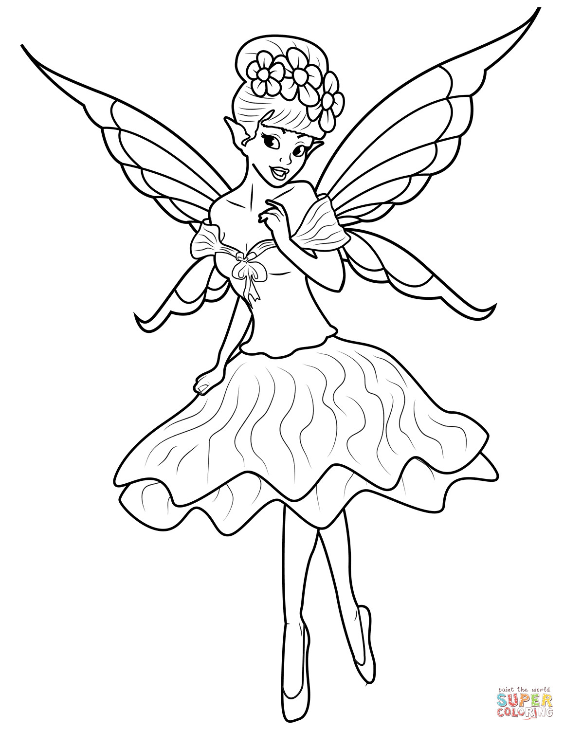 Fairy Coloring Pages For Girls At GetColorings Free Printable Colorings Pages To Print And