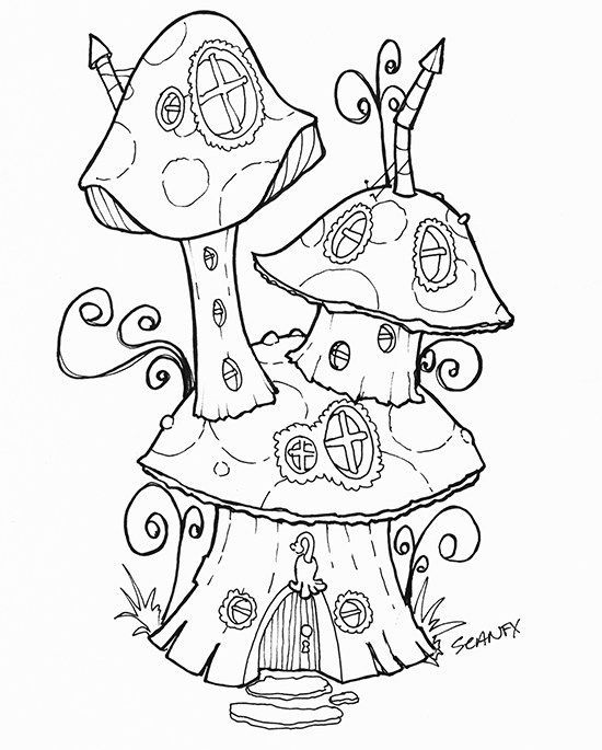 Fairy Garden Coloring Pages At Getcolorings.com | Free Printable