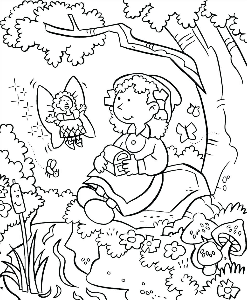 Fairy Garden Coloring Pages At GetColorings Free Printable 