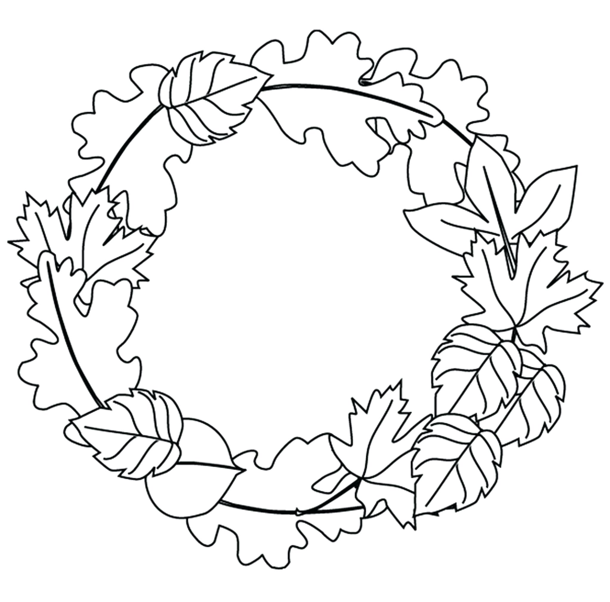 Printable Coloring Pages Fall Leaves