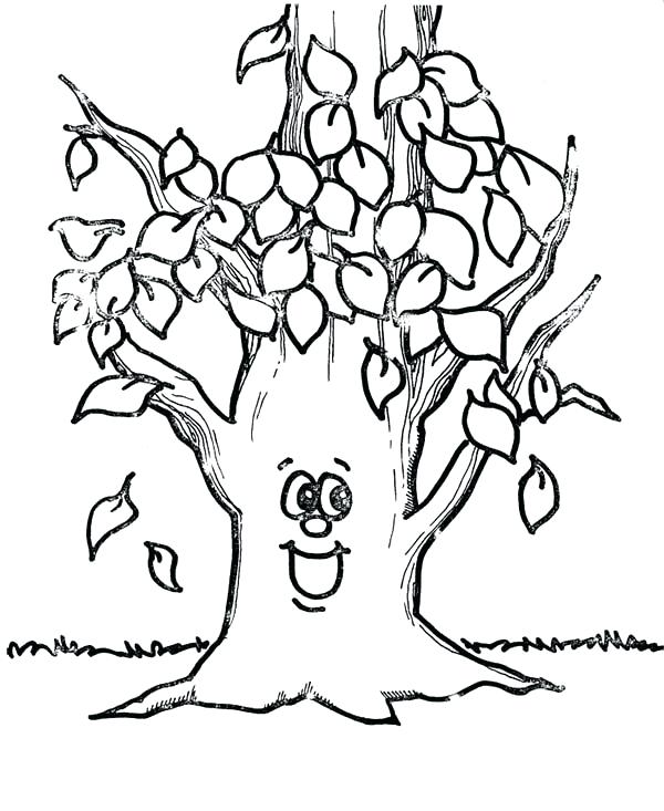 Fall Leaves Coloring Pages For Kindergarten at GetColorings.com | Free