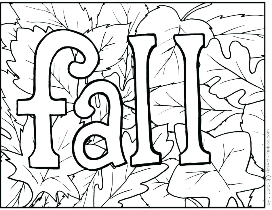 Fall Leaves Coloring Pages For Kindergarten at ...