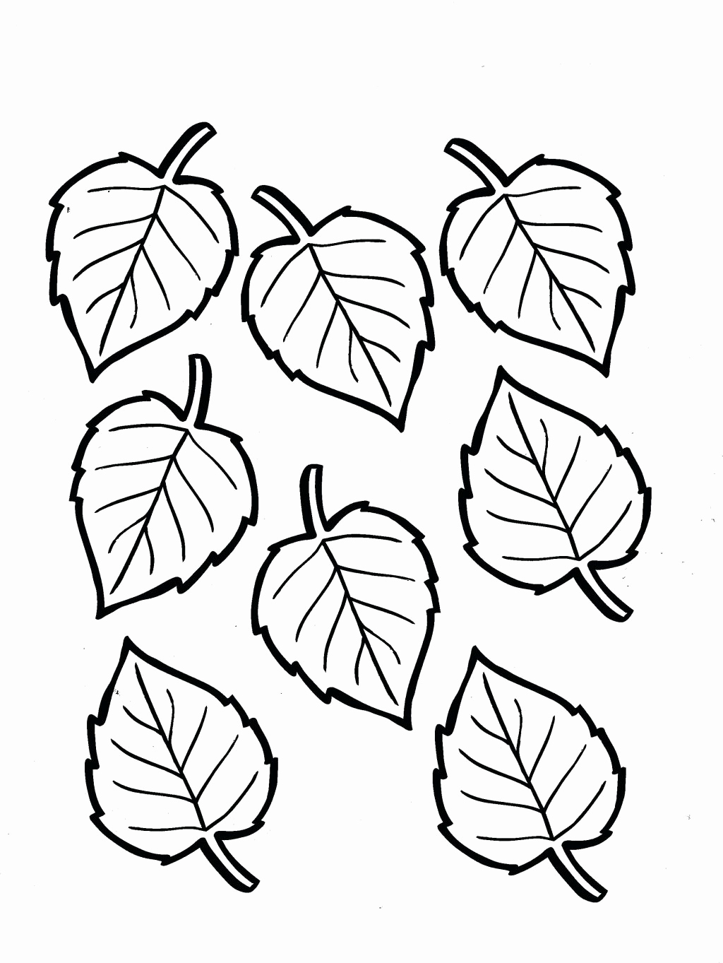 Fall Leaves Coloring Sheet from GetColorings.com