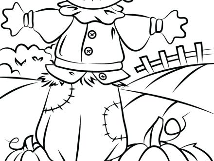 Fall Scene Coloring Pages At Getcolorings.com 