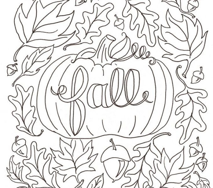 Fall Scene Coloring Pages at GetColorings.com | Free printable