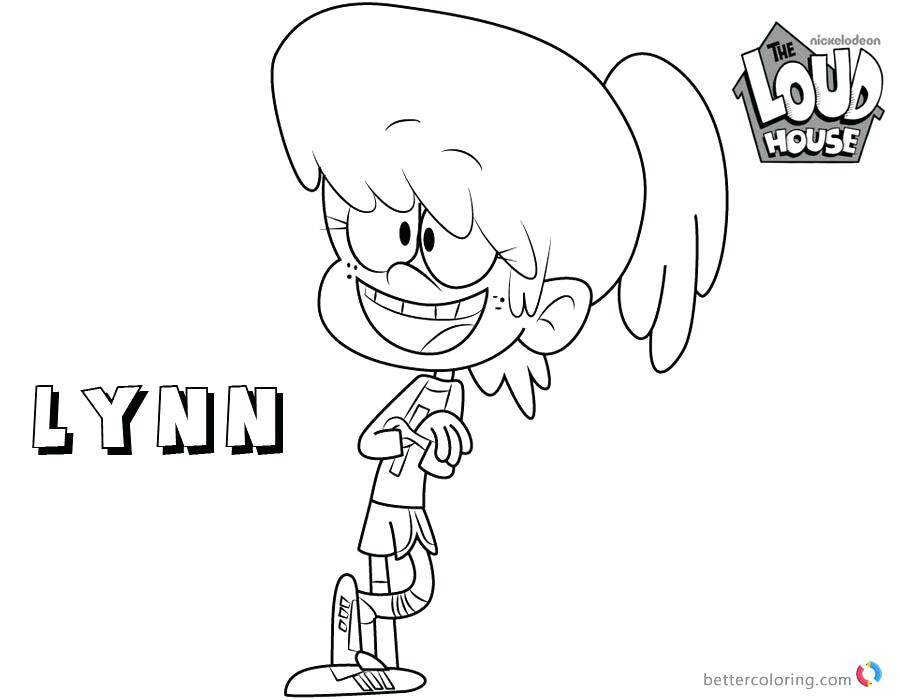 Simple Loud House Family Coloring Pages for Kindergarten