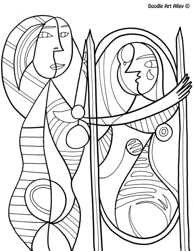 Famous Paintings Coloring Pages at Free printable