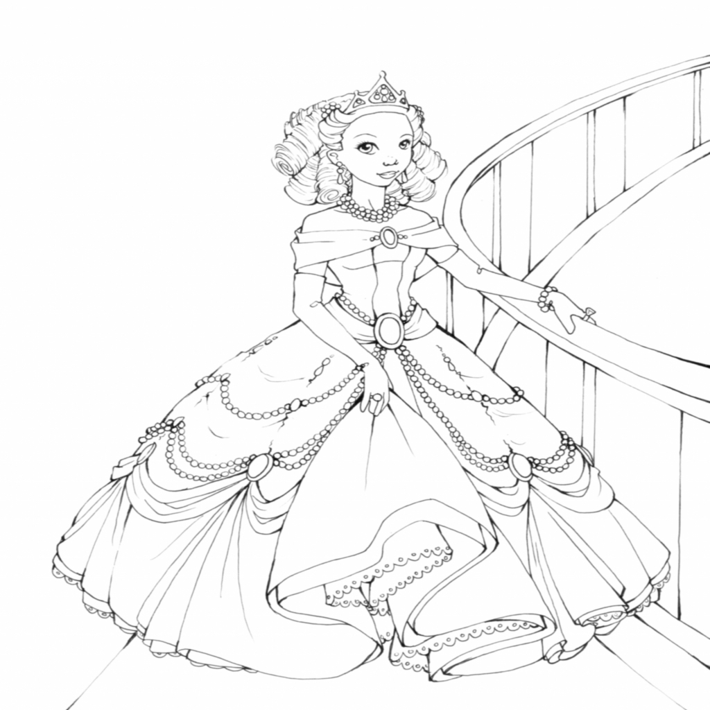 Fancy Dress Pages Coloring Pages