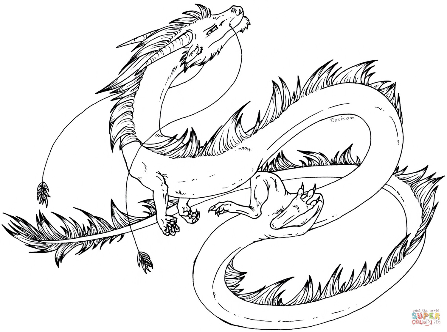 Fantasy Dragon Coloring Pages at GetColorings.com | Free printable