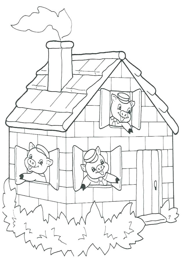 Printable Coloring Pages Of A House : Fairy House Coloring Pages at