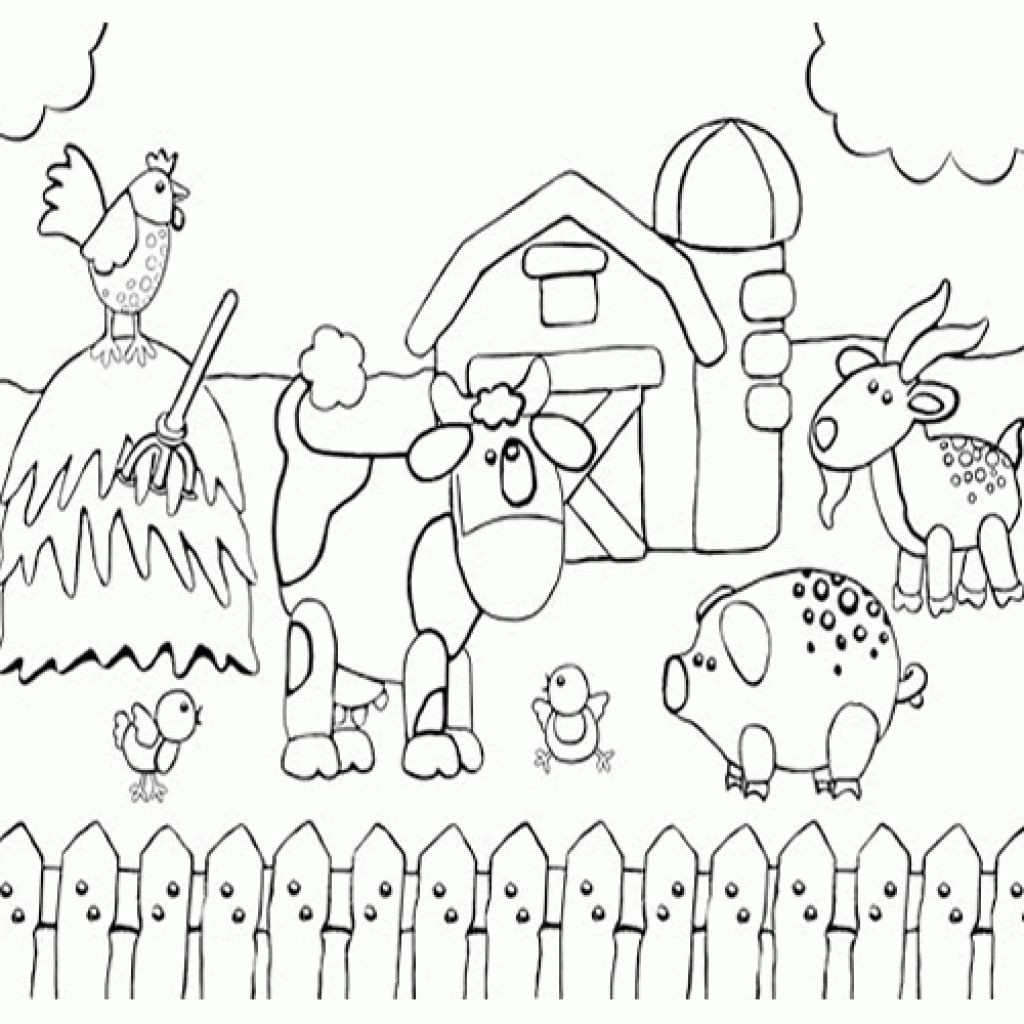 Farm Coloring Pages Free Printable at Free printable