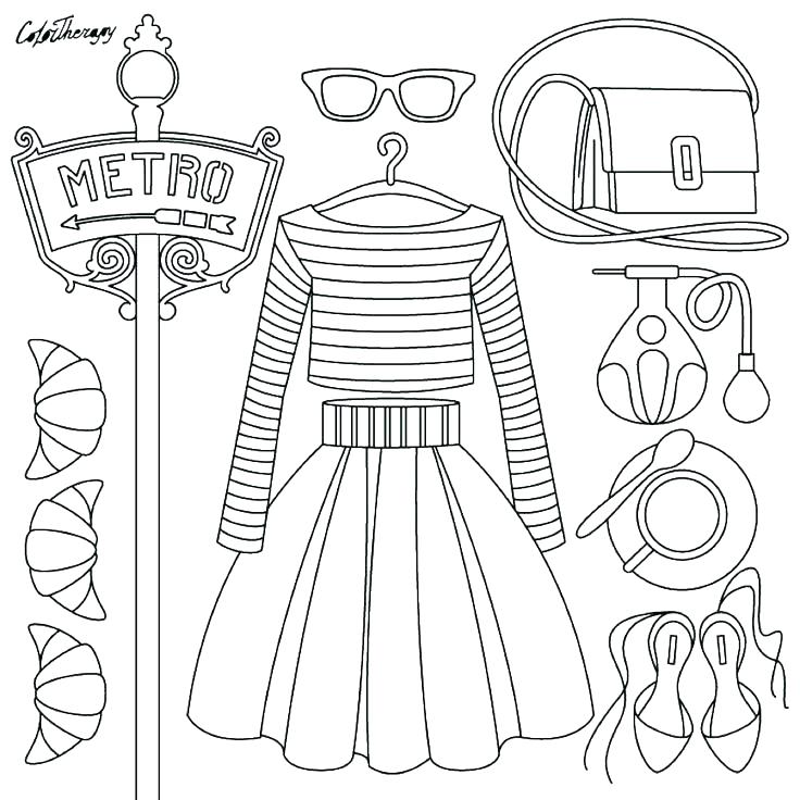 Fashion Coloring Pages at Free printable colorings