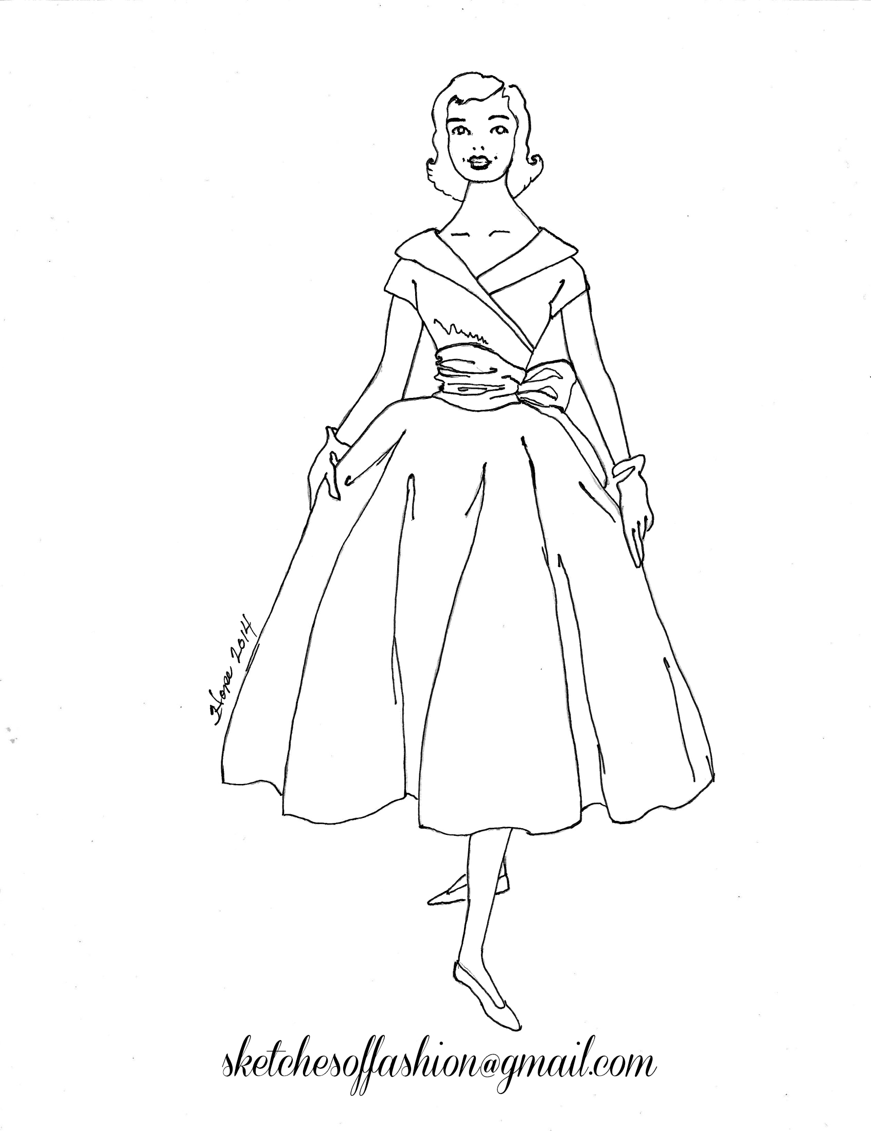Fashion Model Coloring Pages at GetColorings.com | Free printable