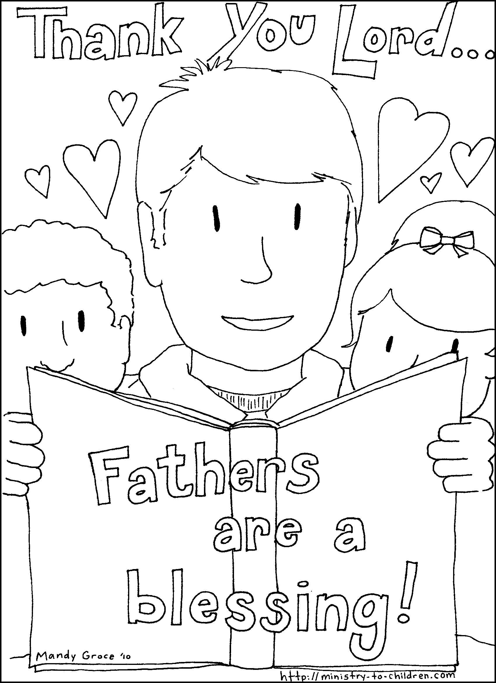 Simple Grandpa Fathers Day Coloring Pages for Adult
