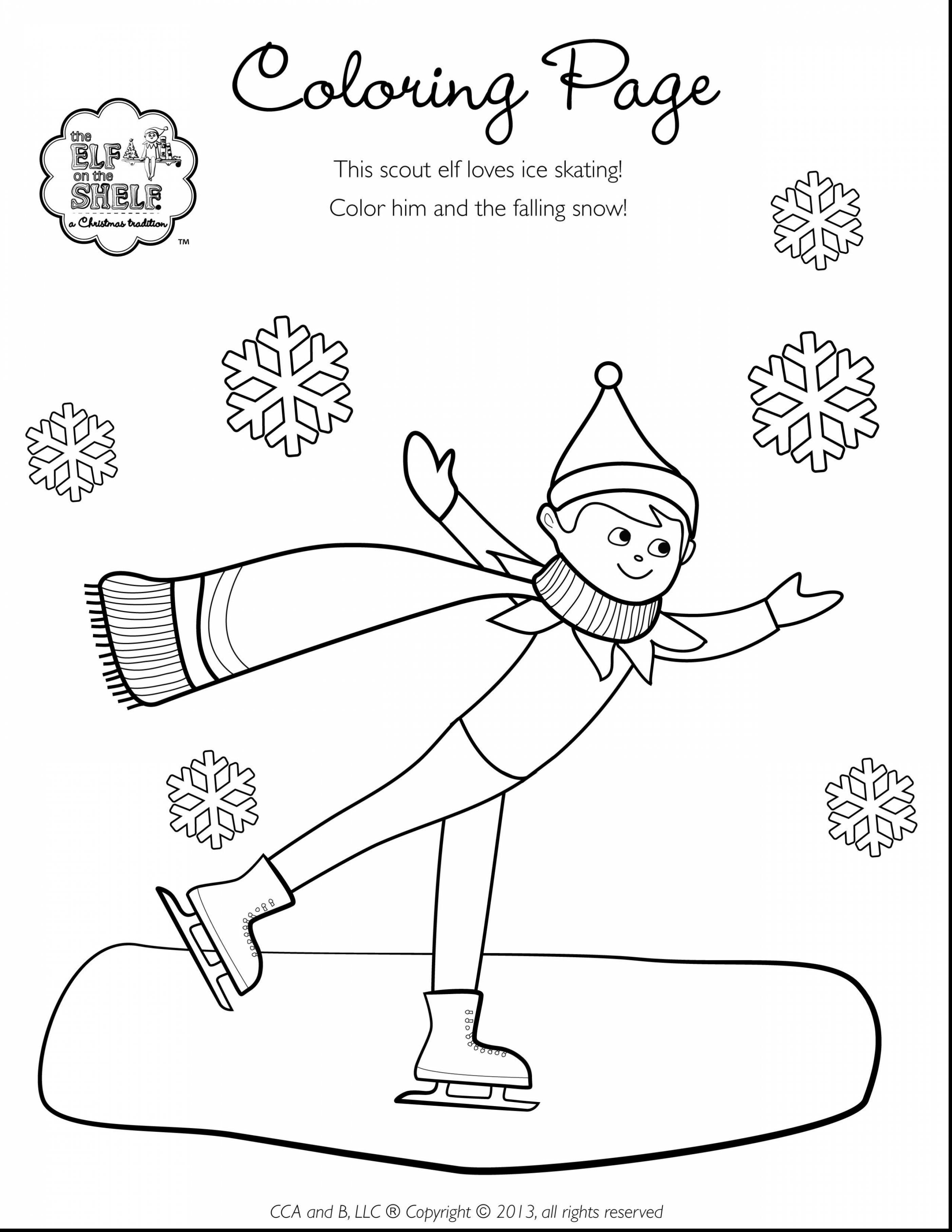 coloring pages of elf on a shelf