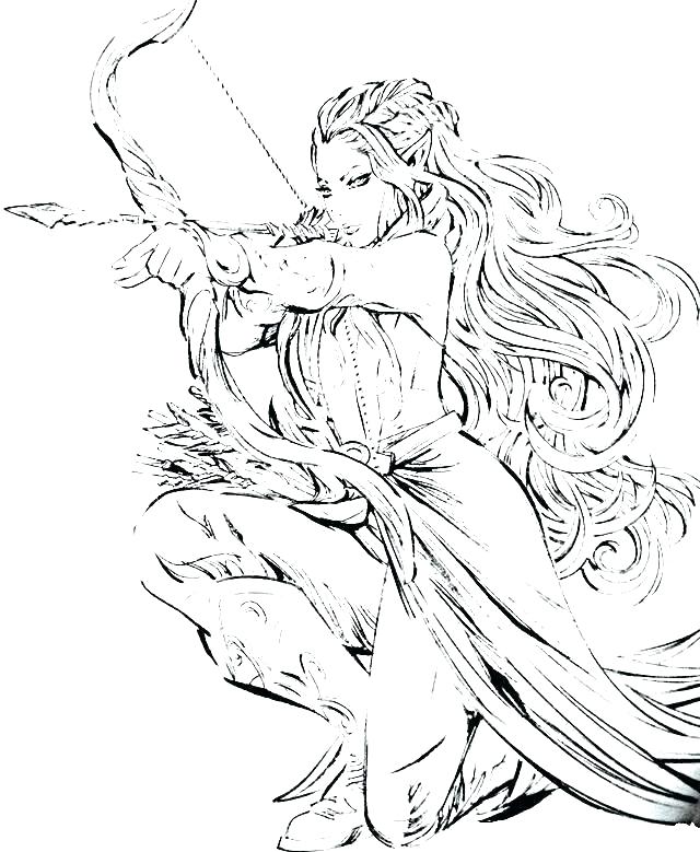 Female Elf Coloring Pages At GetColorings Free Printable 