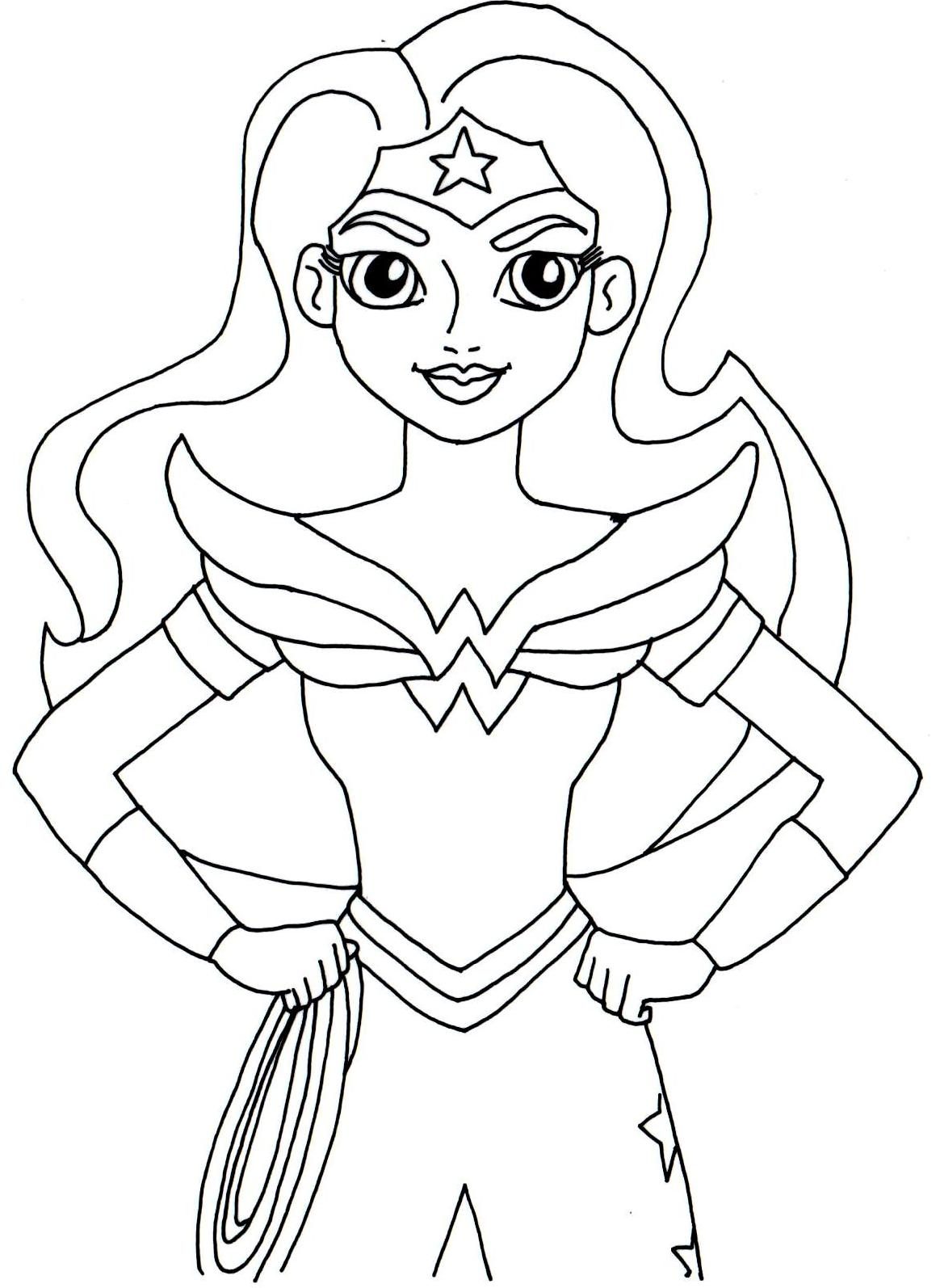 Female Superhero Coloring Pages At Getcolorings Free Printable