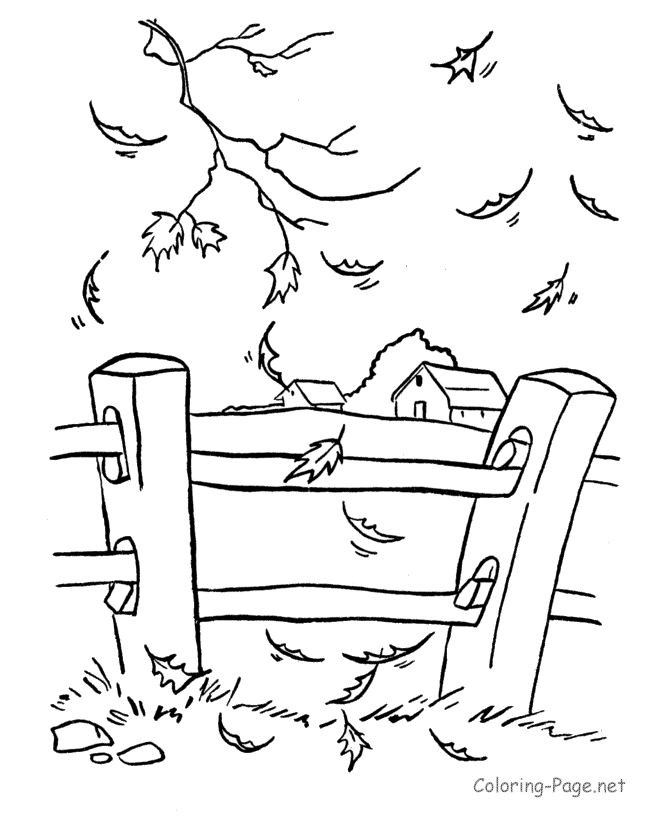 Picket Fence Coloring Pages at GetColorings.com | Free printable