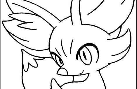 Fennekin Pokemon Coloring Page at GetColorings.com | Free printable