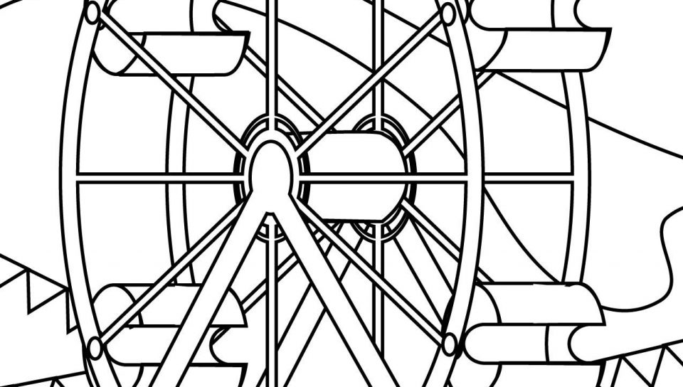 Ferris Wheel Coloring Page at GetColorings.com | Free printable