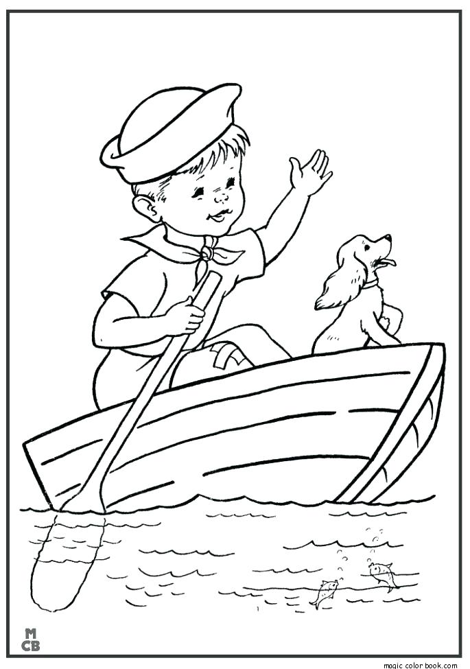 982 Simple Ferry Boat Coloring Pages for Kids