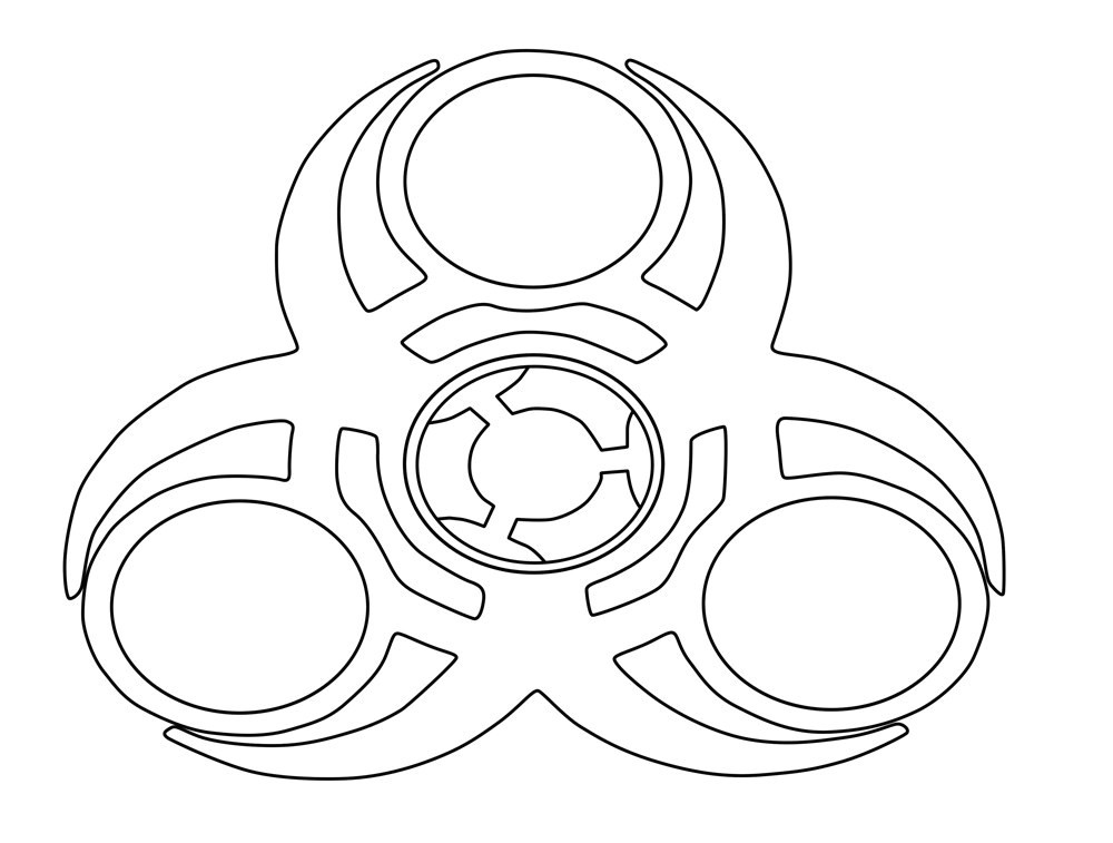 841 Cute Printable Fidget Spinner Coloring Pages with Printable