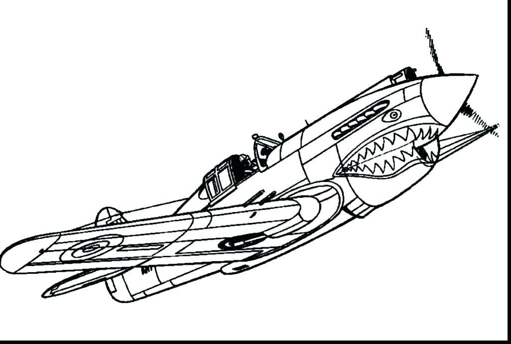 Fighter Plane Coloring Pages At GetColorings Free Printable 