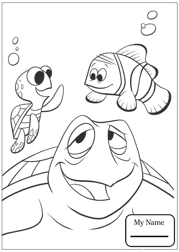 Finding Nemo Characters Coloring Pages at GetColorings.com | Free