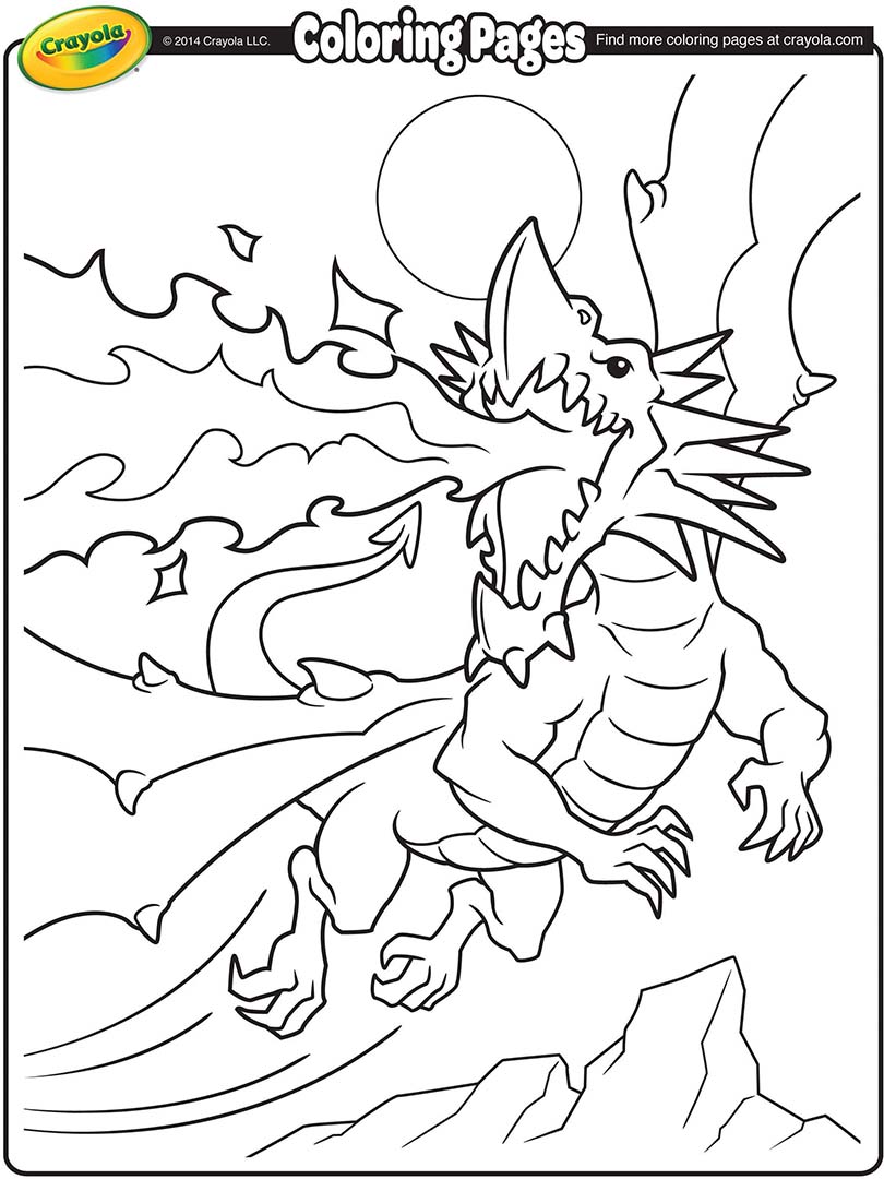 Fire Breathing Dragons Coloring Pages at GetColorings.com | Free